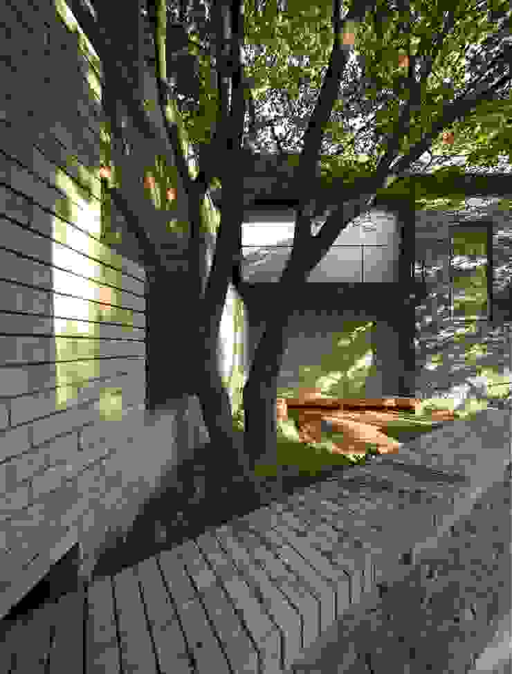 Casas modernas por 무회건축연구소 Moderno