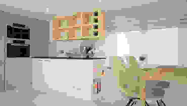 OES architekci Scandinavian style kitchen