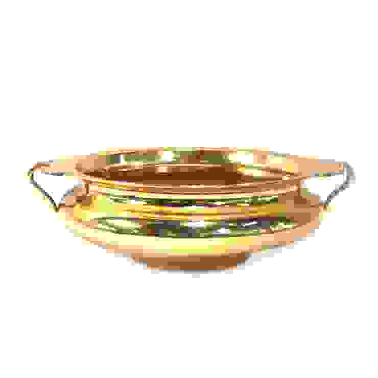 Gold Plated Ethnic Brass Urli /Bowl M4design Kitchen Storage