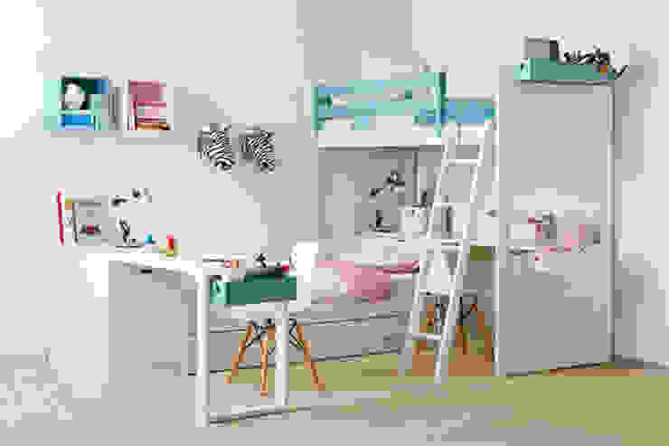Habitación infantil con cama nido y litera Sofás Camas Cruces Dormitorios infantiles de estilo moderno