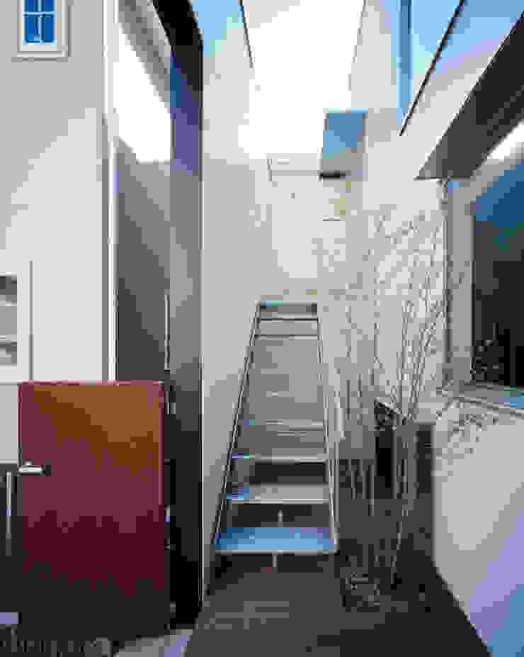 house which shares light , 津野建築設計室/troom 津野建築設計室/troom Moderner Balkon, Veranda & Terrasse