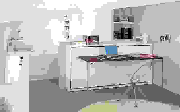Schrankbett & Tisch Poppi Desk Wohnstation Minimalistische Wohnzimmer Schränke und Sideboards