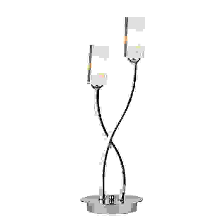 Polished chrome table lamps Socket Store 客廳照明