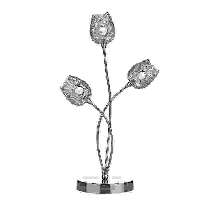 Polished chrome table lamps Socket Store 客廳照明