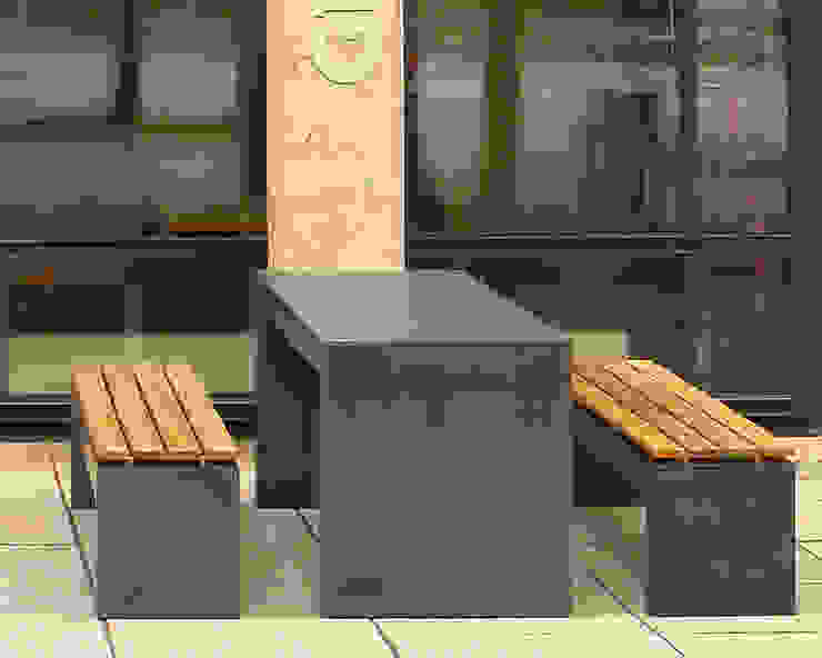 Betonbank Betontisch, oggi-beton oggi-beton Modern Terrace Concrete Furniture