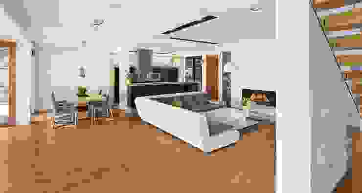 IQube House_, ARCHiPUNKTURA .architekci detalu ARCHiPUNKTURA .architekci detalu Moderne Wohnzimmer