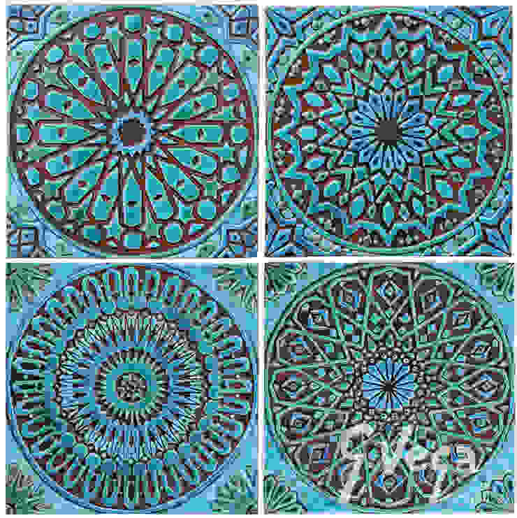 Moroccan Wall Art Turquoise Square Homify