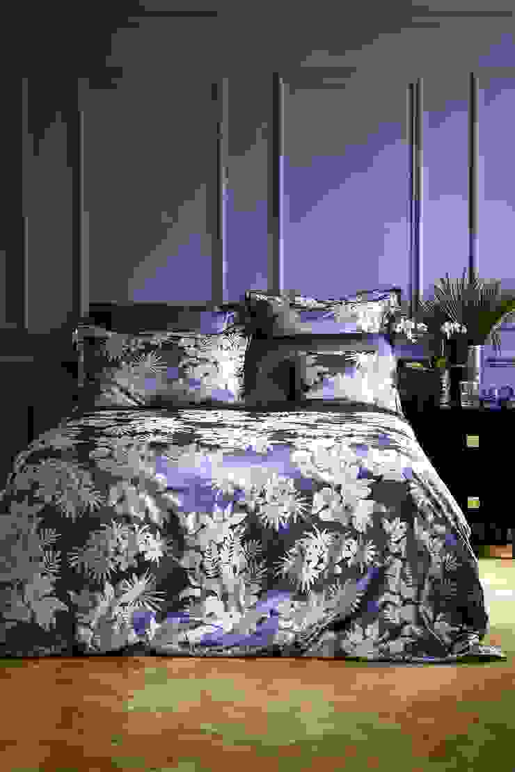 Tropical Night silk bed linen homify Tropische Schlafzimmer Seide Lila/Violett Textilien