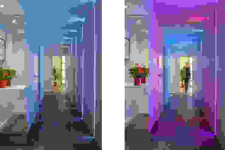 canalside flat : camden Corredores, halls e escadas minimalistas por Cassidy Hughes Interior Design Minimalista