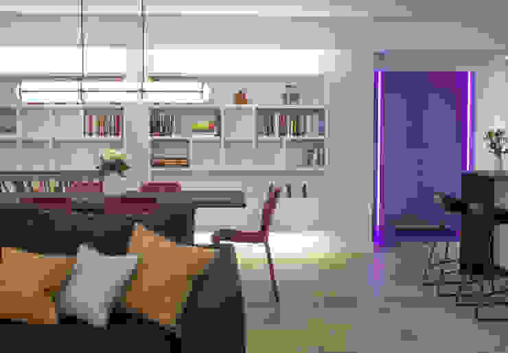 canalside flat : camden Salas de jantar minimalistas por Cassidy Hughes Interior Design Minimalista