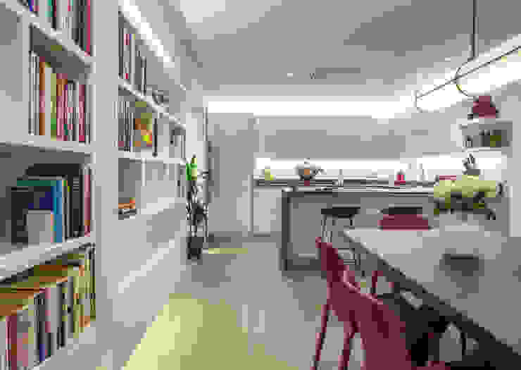 canalside flat : camden Salas de jantar minimalistas por Cassidy Hughes Interior Design Minimalista