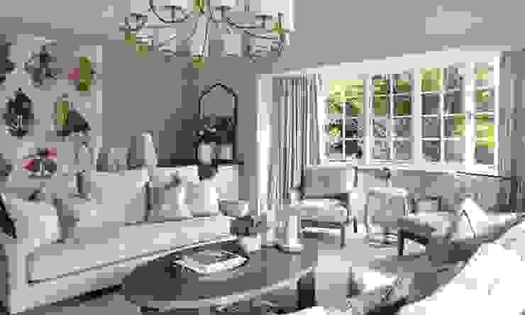 Country House, Hampshire Helen Green Design Soggiorno rurale