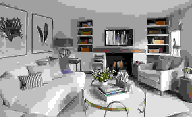 Country House, Hampshire, Helen Green Design Helen Green Design Country style living room