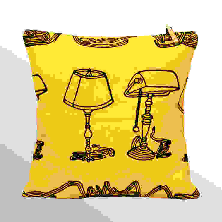 Chouchette 'Lamp' Cushion illustrated by artist Gabriela Vainsencher Chouchette Ev İçiAksesuarlar & Dekorasyon