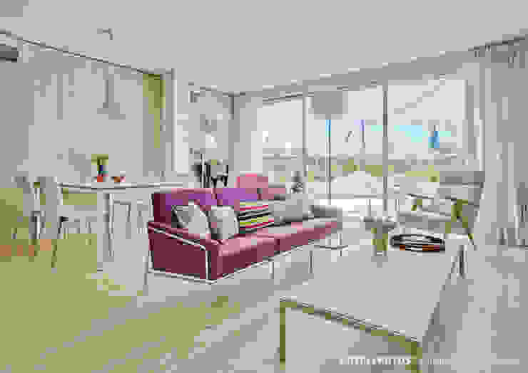 Manuel Ocaña Architecture and Thought Production Office Scandinavian style living room