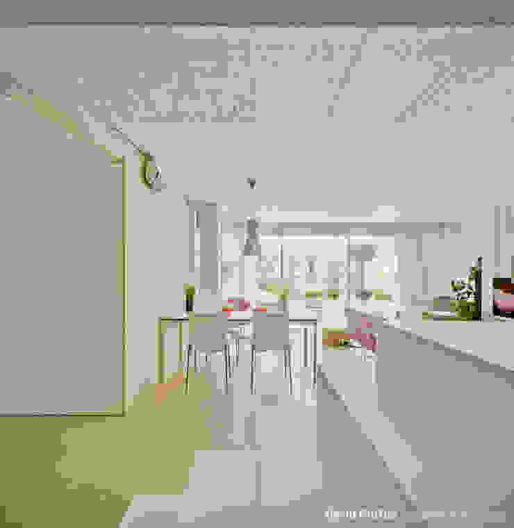 Manuel Ocaña Architecture and Thought Production Office Scandinavian style corridor, hallway& stairs