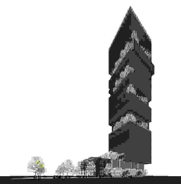 Edificio Comercial Edifícios comerciais minimalistas por ZAAV Arquitetura Minimalista