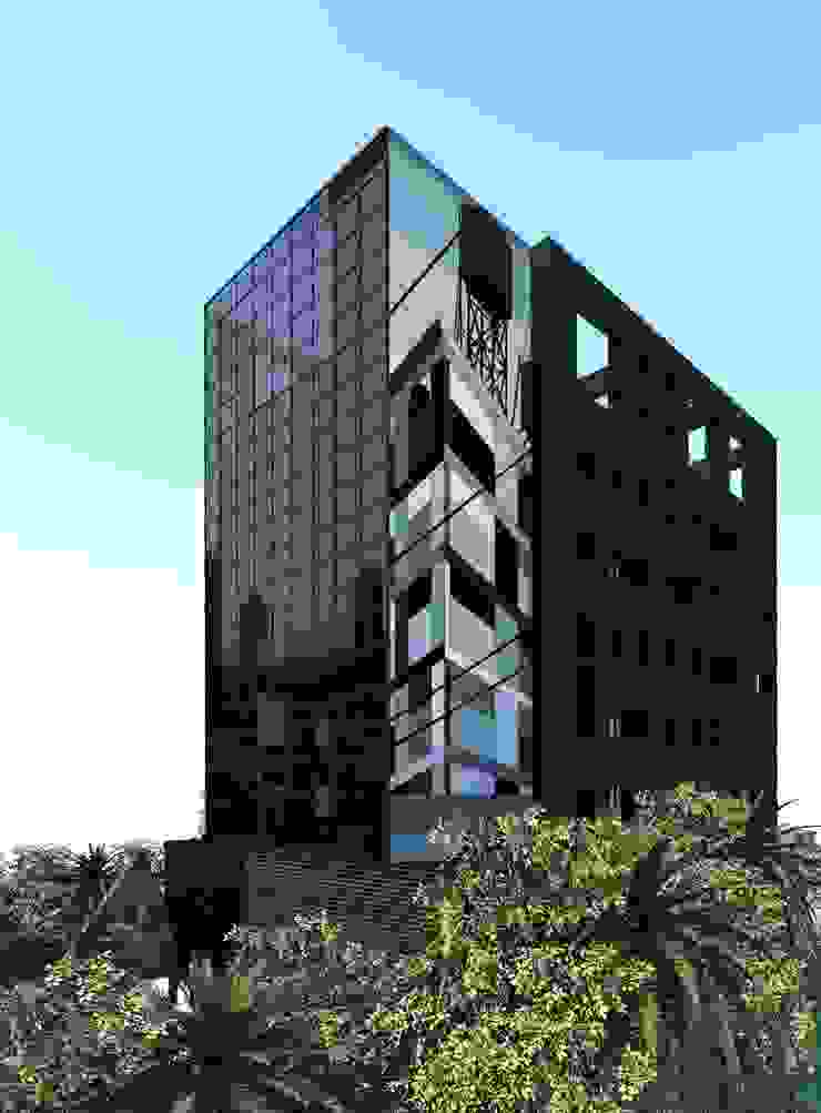 Edificio Comercial Edifícios comerciais minimalistas por ZAAV Arquitetura Minimalista