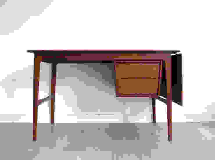 1960s Danish teak drop leaf desk with sliding cabinet by Svend Å Madsen for Sigurd Hansen Funky Junky 사무실 공간 & 가게