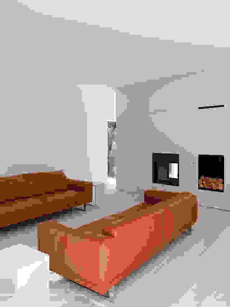 Haus R archifaktur Minimalistische Wohnzimmer