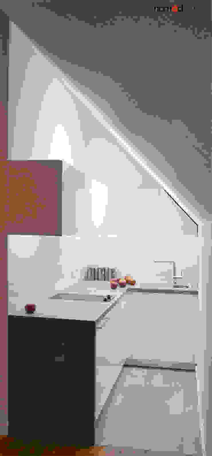 aneks kuchenny nomad studio Minimalistyczna kuchnia