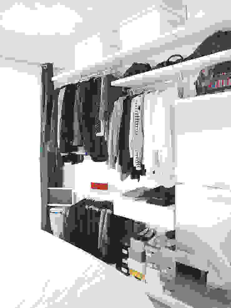 Appartement C, Thibaudeau Architecte Thibaudeau Architecte 미니멀리스트 드레싱 룸
