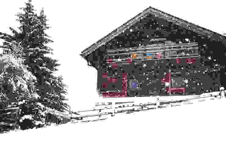 Chalet M Studio Marastoni Balcone, Veranda & Terrazza in stile moderno