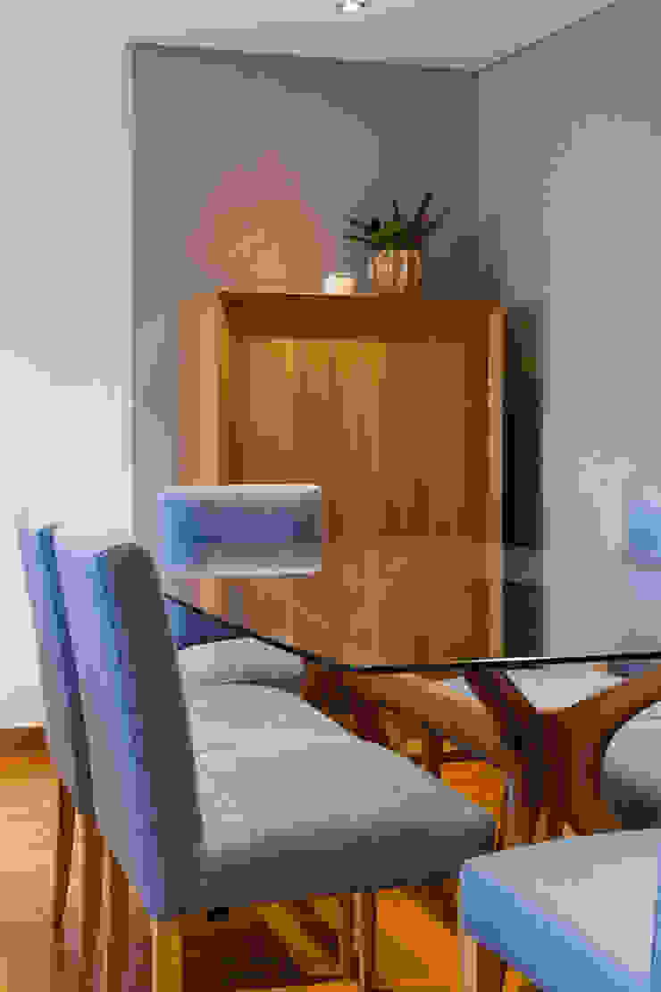 Traço Magenta - Design de Interiores 모던스타일 다이닝 룸