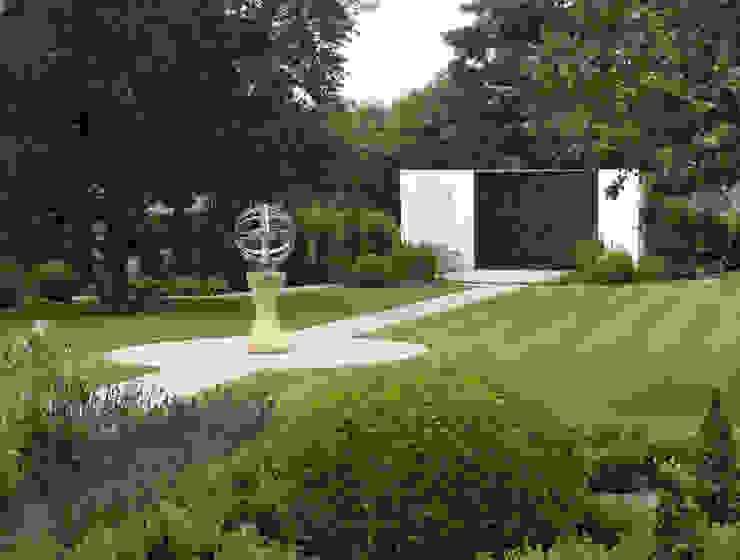 Traditional and Contemporary Mix Cherry Mills Garden Design Giardino moderno