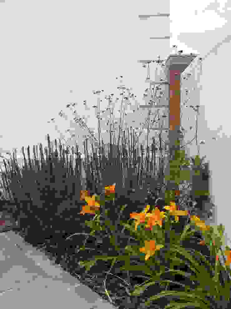 Traditional and Contemporary Mix Cherry Mills Garden Design Giardino moderno