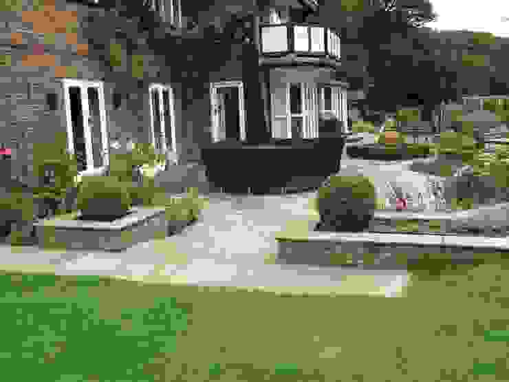 Country Family Garden With Oriental Water Garden Cherry Mills Garden Design Giardino rurale