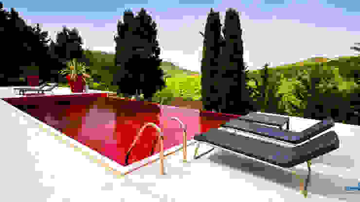 SICILIA - FARM HOTEL - Red Pool di Olympic Italia - Piscina Rossa - Progettazione Piscine , Olympic Italia Costruzioni Piscine SPA - di Gabriele Lodato Olympic Italia Costruzioni Piscine SPA - di Gabriele Lodato Mediterrane Pools