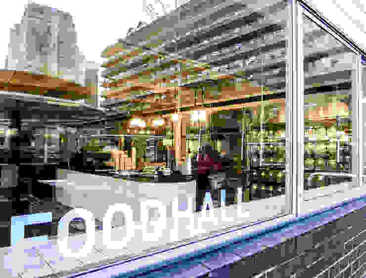 Barbican Foodhall - Signage helen hughes design studio ltd Gastronomi Gaya Industrial