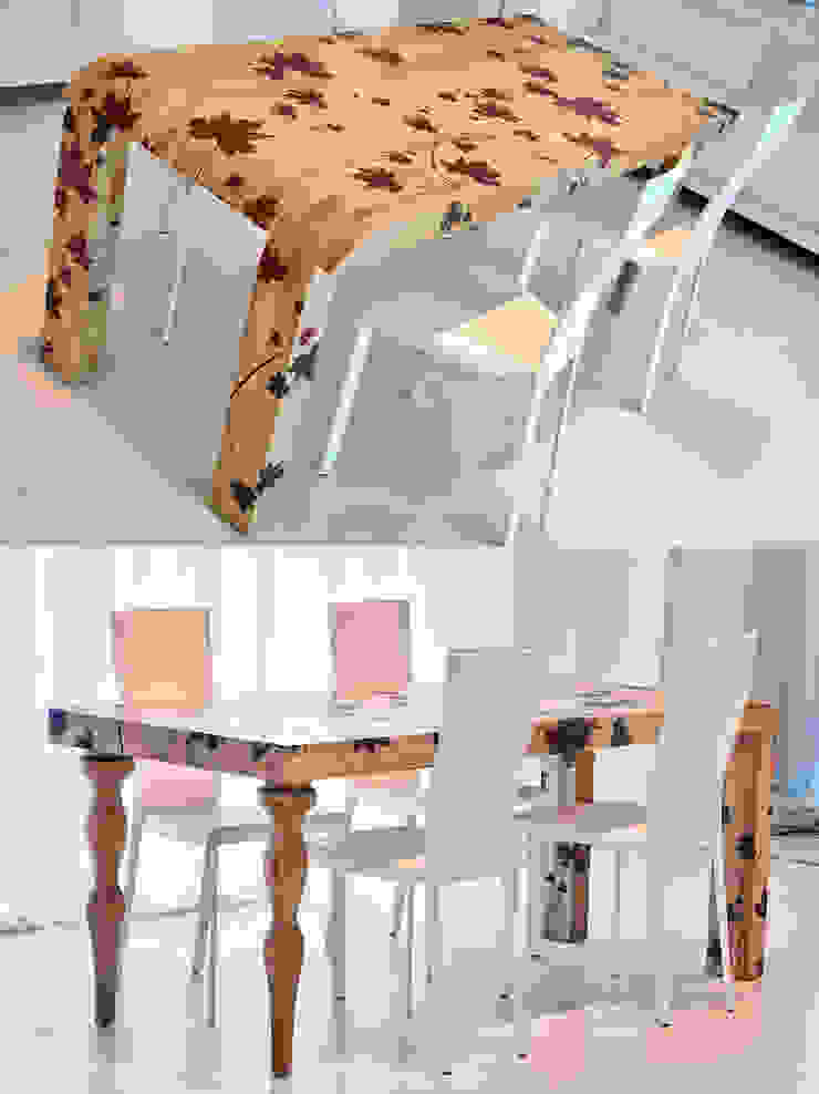 Tavolo cad design Sala da pranzo in stile mediterraneo Tavoli
