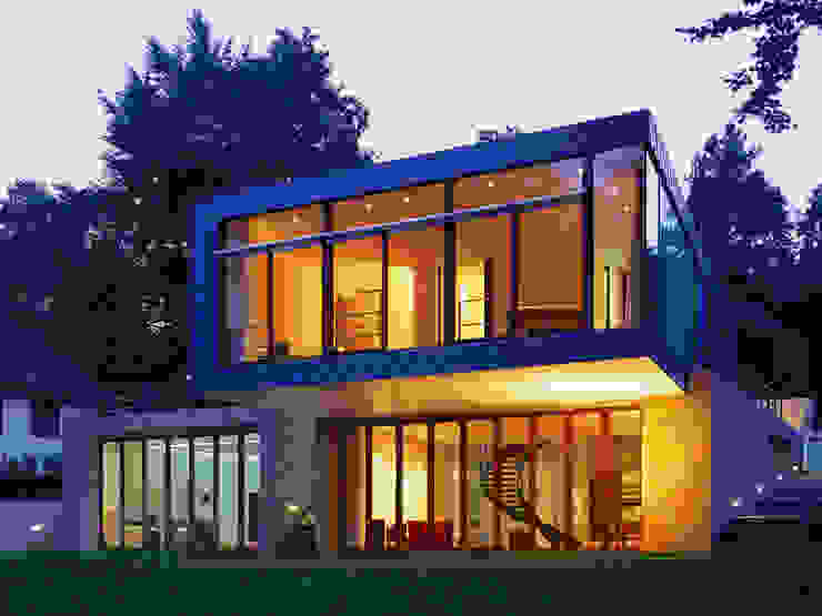 Atelier und Wohnhaus, SNAP Stoeppler Nachtwey Architekten BDA Stadtplaner PartGmbB SNAP Stoeppler Nachtwey Architekten BDA Stadtplaner PartGmbB Moderne Häuser Himmel,Anlage,Gebäude,Fenster,Baum,Leuchte,Haus,Tür,Immobilie,Fassade