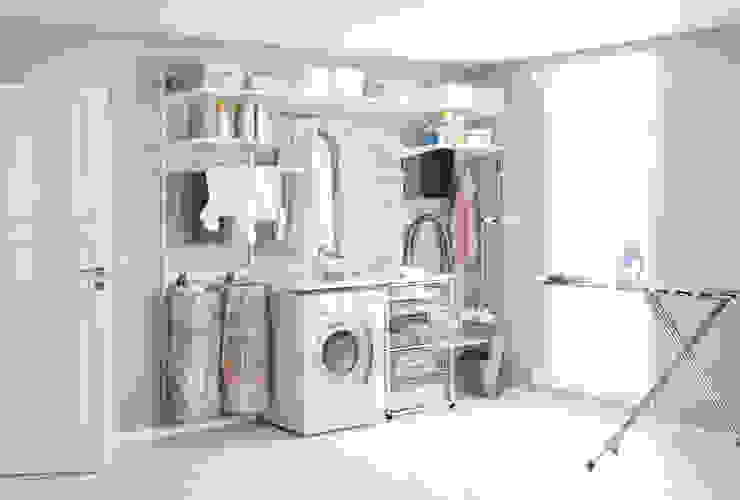 Endlich wird Wäschewaschen zum Vergnügen! Elfa Deutschland GmbH Skandinavische Badezimmer Wäschekammer,Wäschetrockner,Waschmaschine,Haushaltsgerät,Innenarchitektur,Wäscherei,Boden,Großgerät,Bodenbelag,Kameraobjektiv