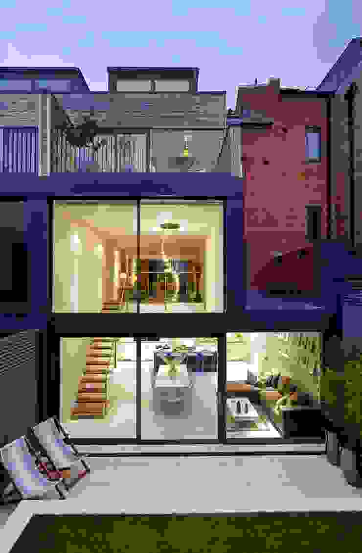 Rear external - showing kitchen / living / dining room LLI Design Modern living room