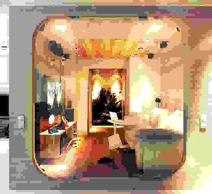 living room with the game box Your royal design Гостиная в стиле минимализм