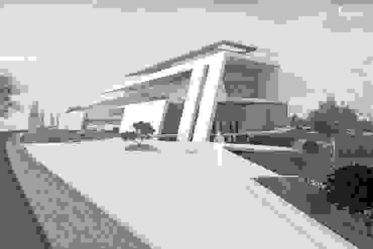 Designstudie Bürogebäude bauen FLOW Moderne Häuser Beton Weiß Bürogebäude bauen,Designstudie