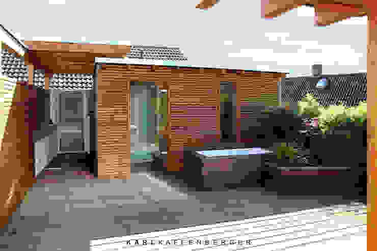 Dachterrasse - Nachher Karl Kaffenberger Architektur | Einrichtung Skandinavischer Balkon, Veranda & Terrasse Anlage,Himmel,Wolke,Schatten,Holz,Gebäude,Innenarchitektur,Backstein,Boden,Wohngebiet