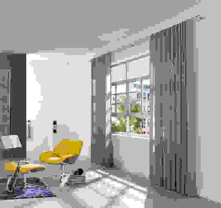 Wellenvorhang "W3" interstil Vorhanggarnituren Moderne Fenster & Türen Gardinenstangen und Zubehör