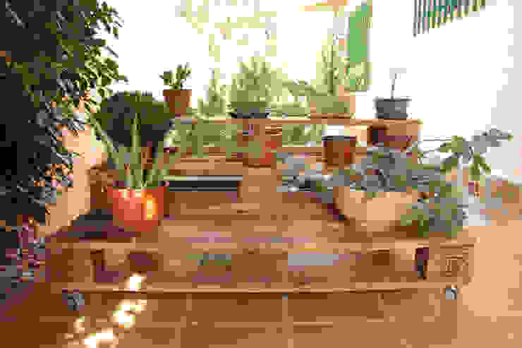 MARBORÉ jardinera palets. 120x80cm, 3 alturas, ECOdECO Mobiliario ECOdECO Mobiliario Rustikaler Garten Möbel
