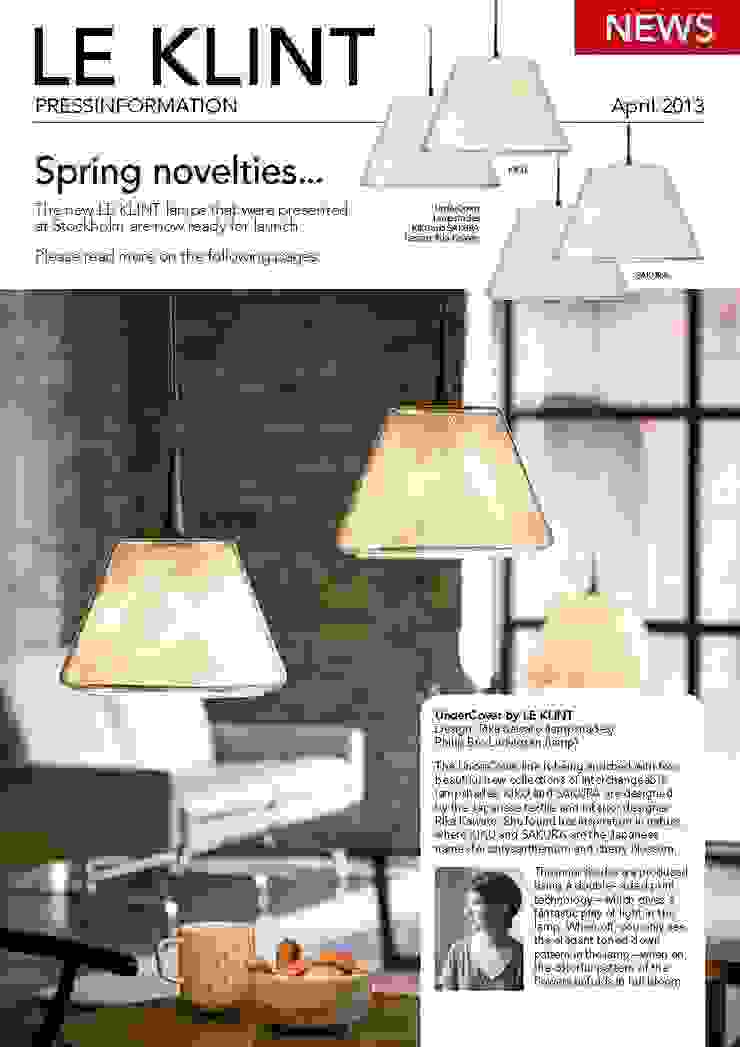 KIKU & SAKURA lamp shades for LE KLINT tona BY RIKA KAWATO / tonaデザイン事務所 SoggiornoIlluminazione