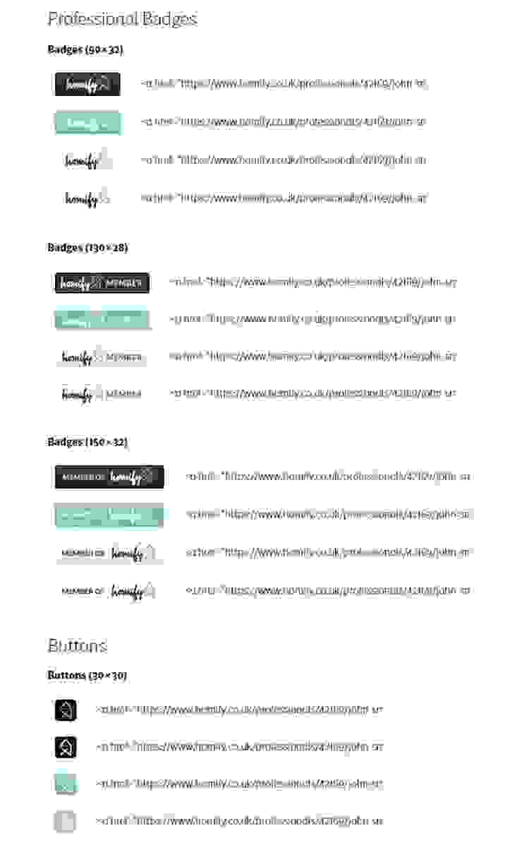How do I integrate badges and widgets? homify UK