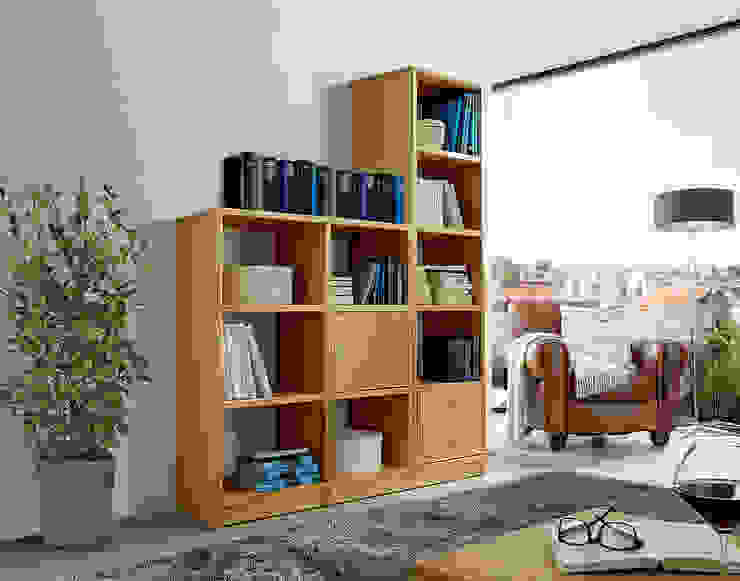 homify Modern Study Room and Home Office Cupboards & shelving
