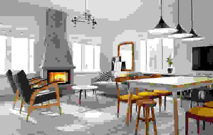 INT2architecture Scandinavian style living room