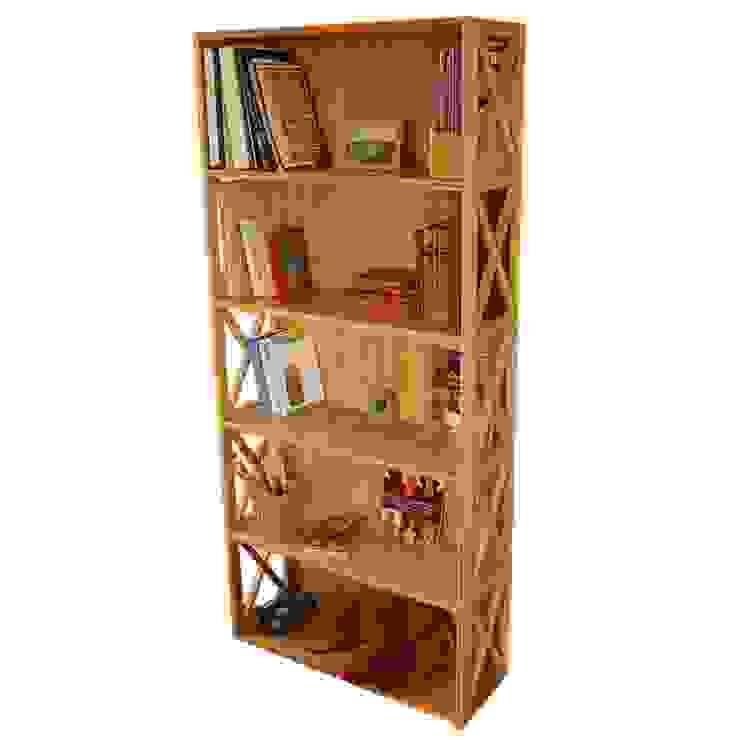 Stackable Bookcase, 5 Book Shelves Finoak LTD Study/officeCupboards & shelving