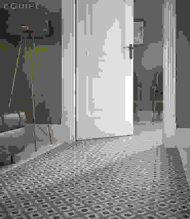 Caprice White, DECO City Colours 20x20 Pasillos, vestíbulos y escaleras eclécticos de Equipe Ceramicas Ecléctico