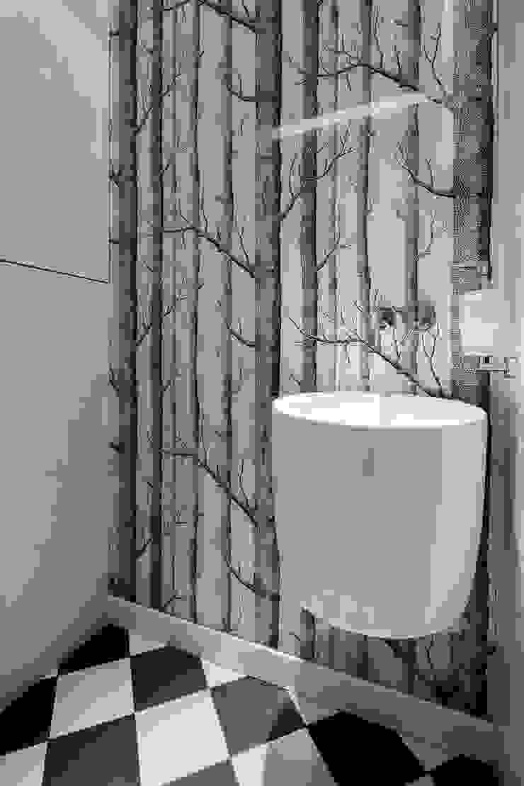 Kolorowy minimalizm Pracownia Projektowa Poco Design Minimalistyczna łazienka