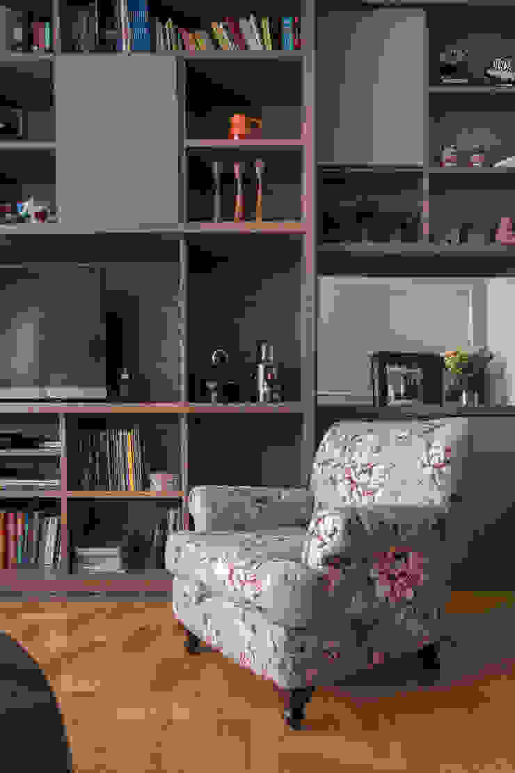 Estar Salas de estar ecléticas por Blacher Arquitetura Eclético